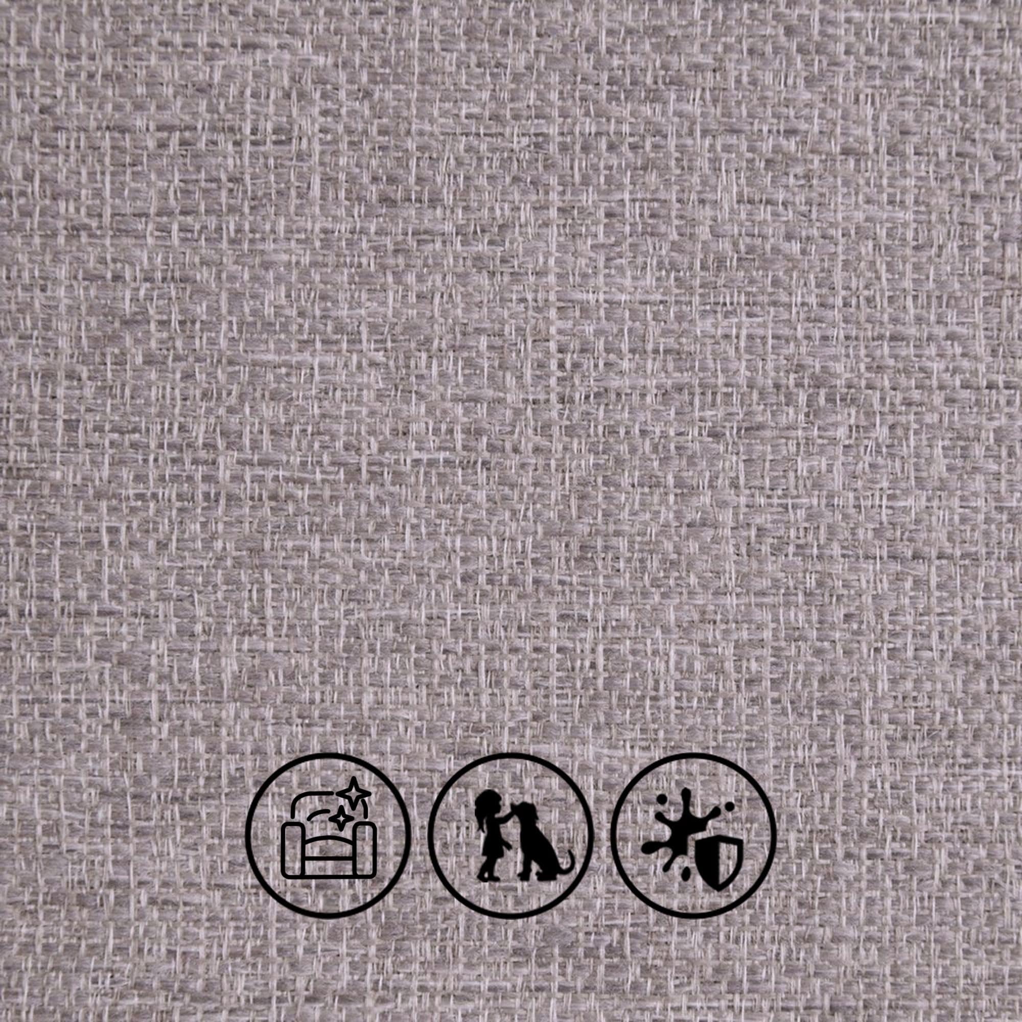 <b>Everday Textured Weave</b><p>

<p>EasyCare, Family Friendly, Stain Resistant<p>

<b>Composition</b>: 100% Polyester<p>

Abbott is a textured linen-look fabric, combining natural elegance with practical performance. Easy-care and stain-resistant, it’s perfect for family homes, offering durable, soft, and stylish upholstery that stands up to everyday living.